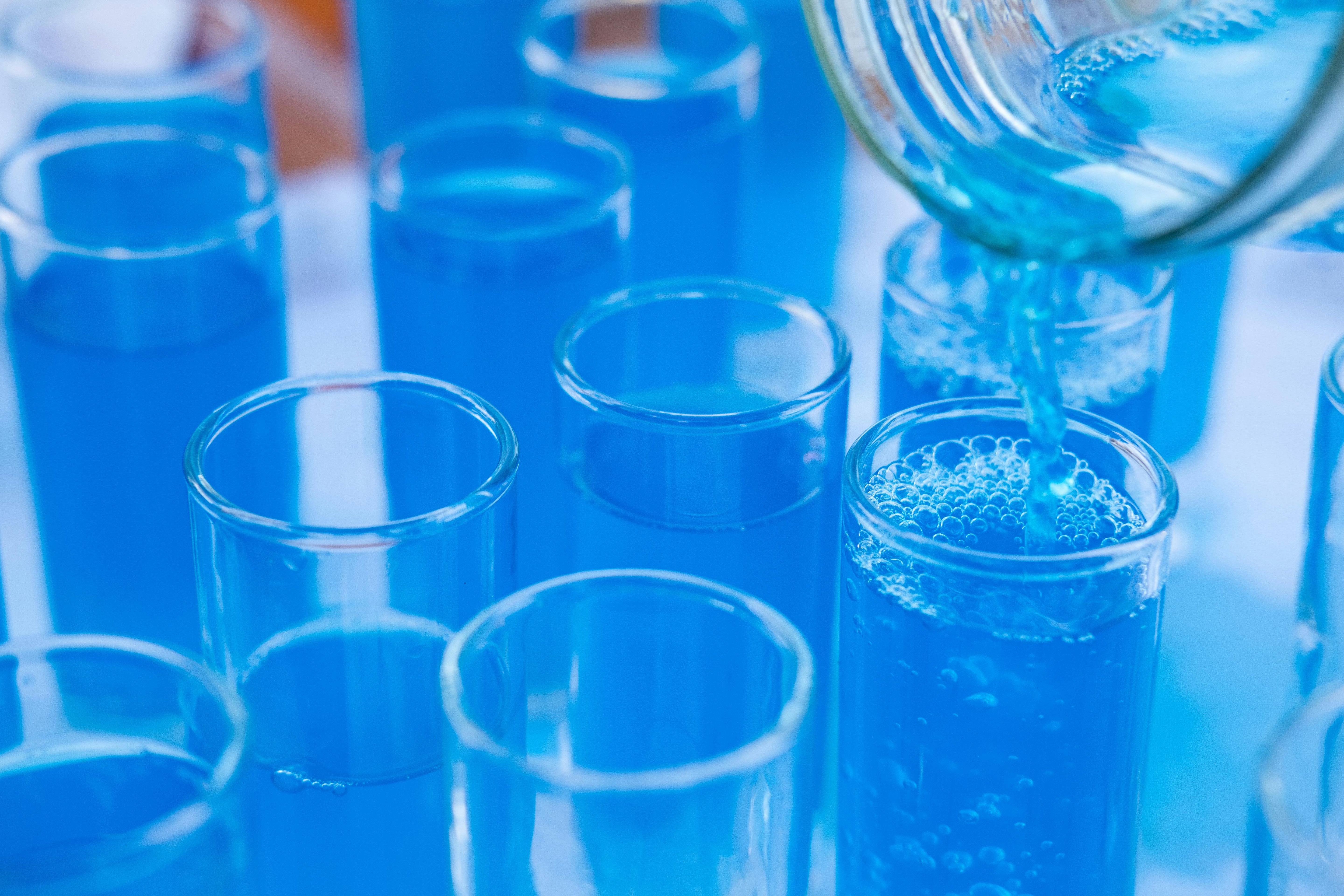 Methylene blue dosage guide — pharmaceutical vials with precise dose measurement for cognitive performance and brain health