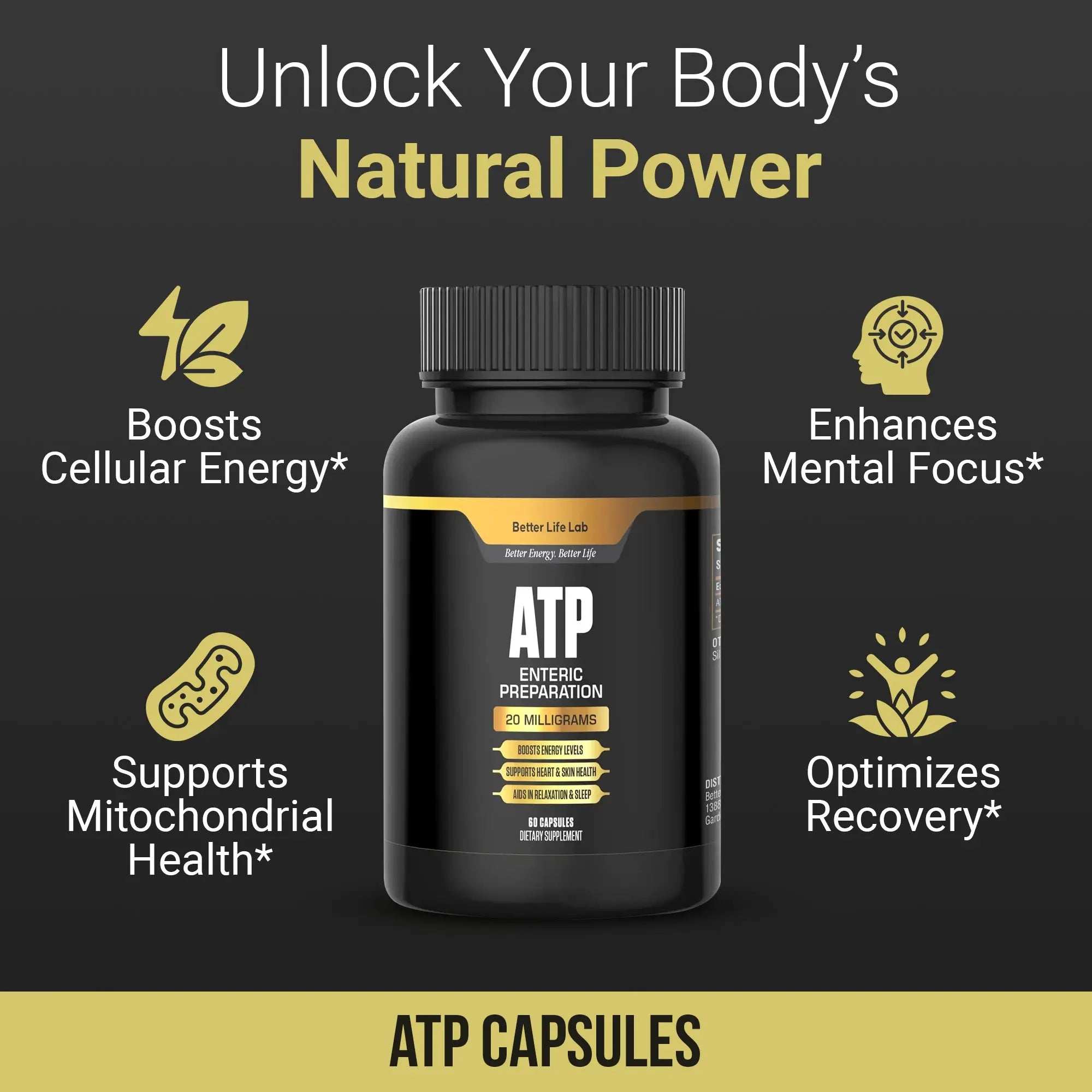 ATP – Cellular Energy & Mitochondrial Support Better Life Lab