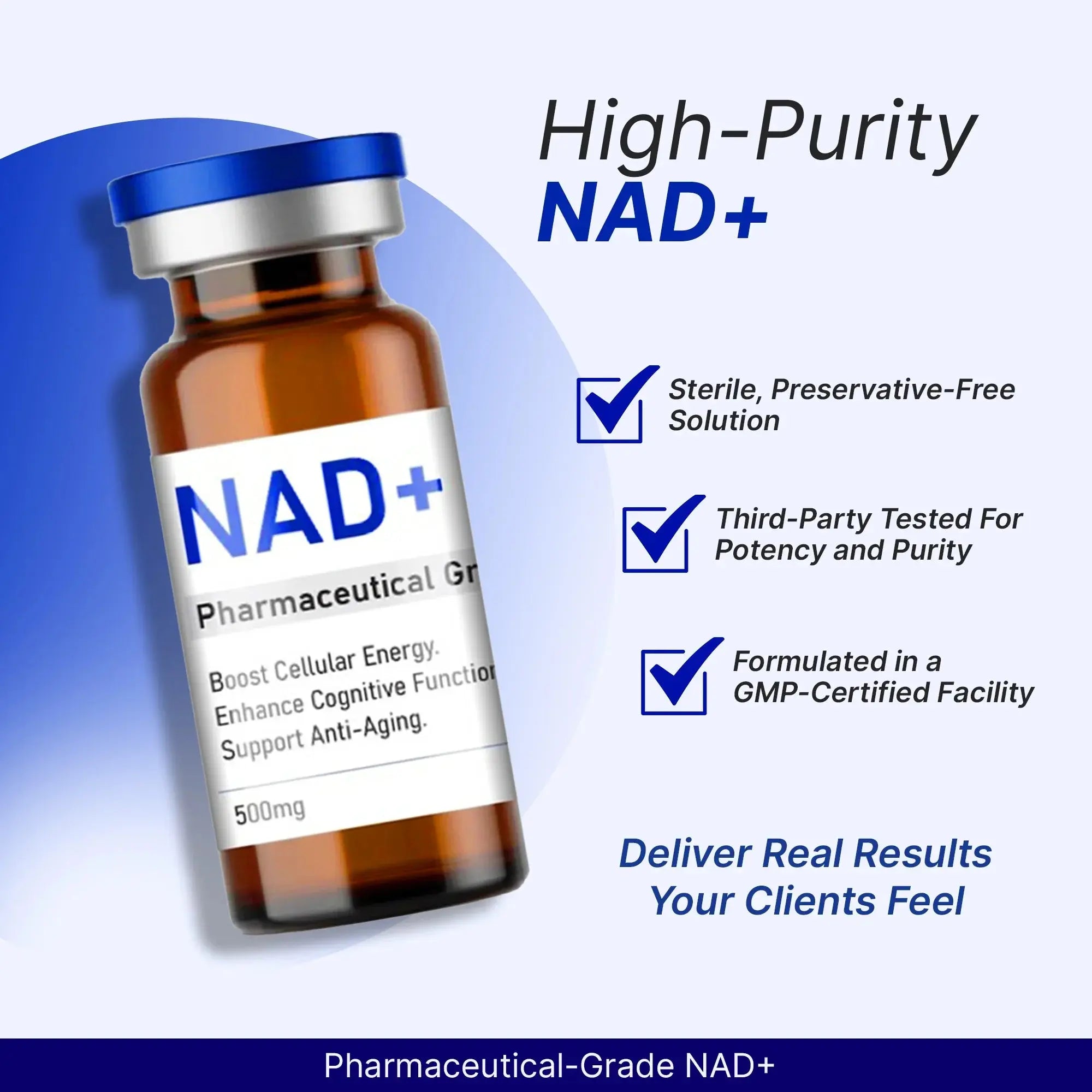 Pharmaceutical-Grade NAD+ Injection 500mg – Wholesale for Clinics & Practitioners - Better Life Lab