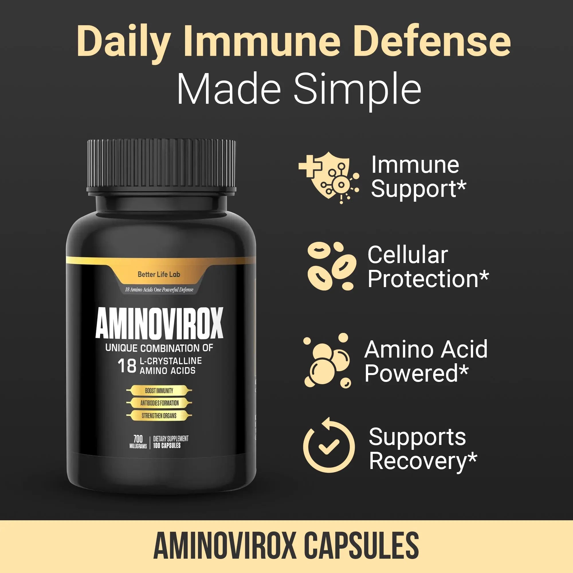 Aminovirox™ – Advanced Amino Acid & Immune Support Formula Better Life Lab