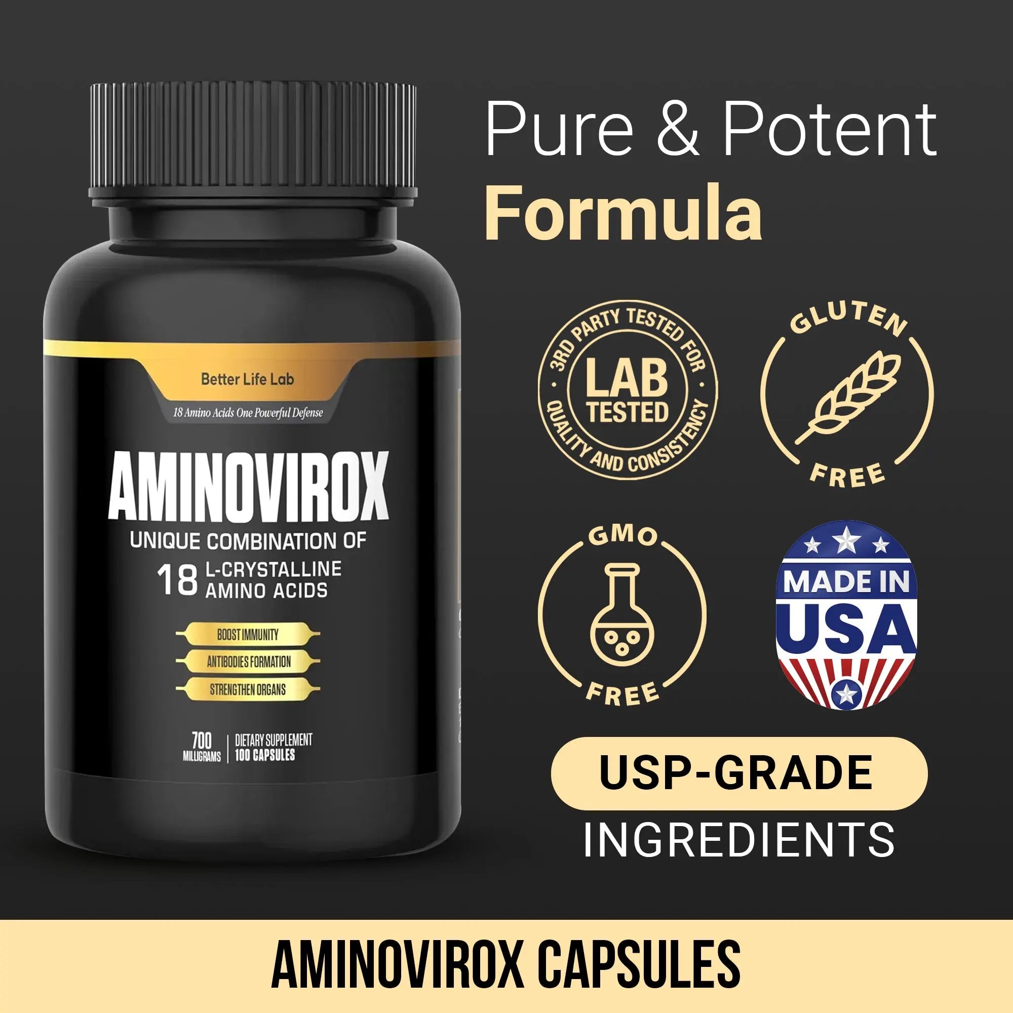 Aminovirox™ – Advanced Amino Acid & Immune Support Formula Better Life Lab