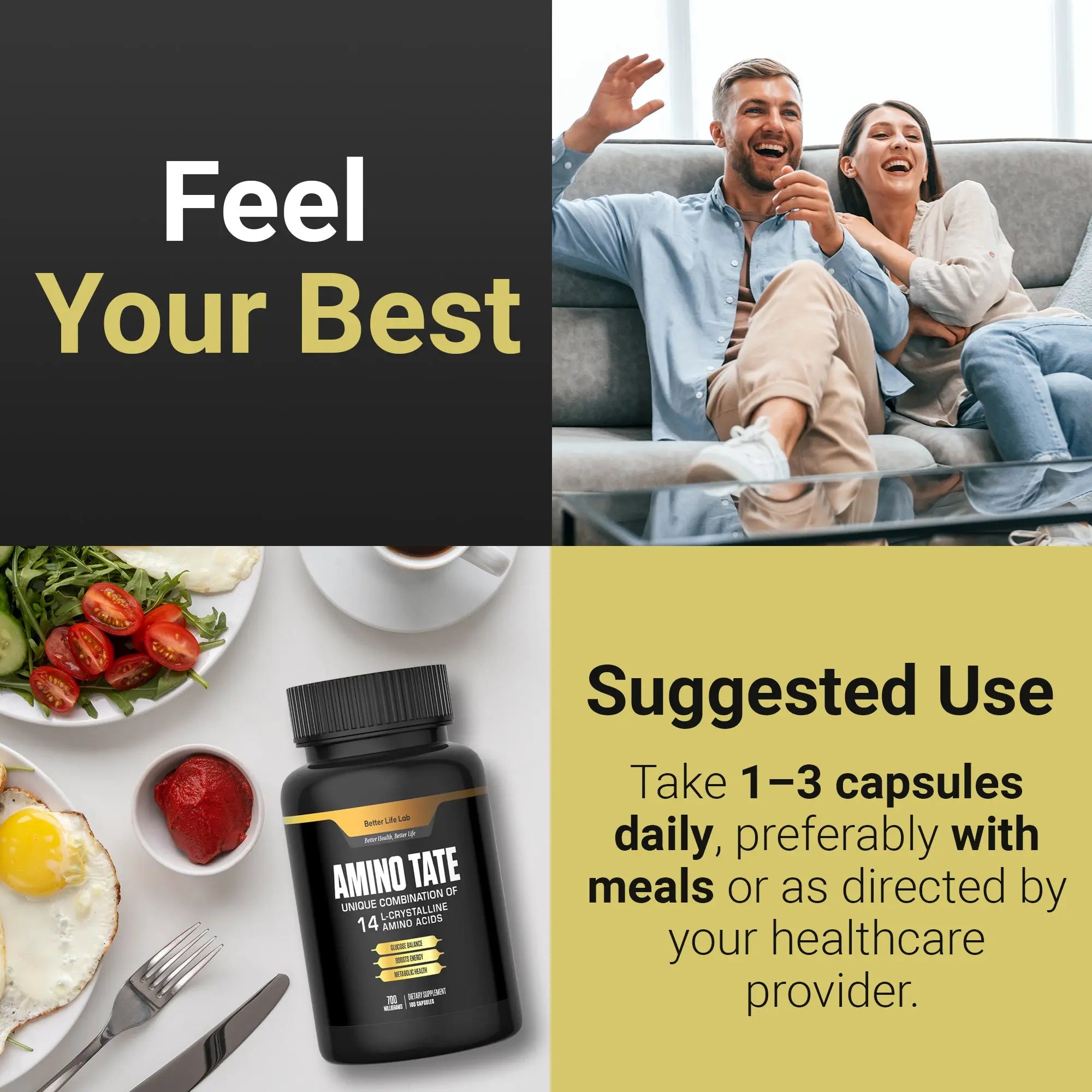 Better Life Lab AMINOTATE – Advanced Amino Acid Support for Glucose Balance & Energy - Premium Health Supplement - Image 5
