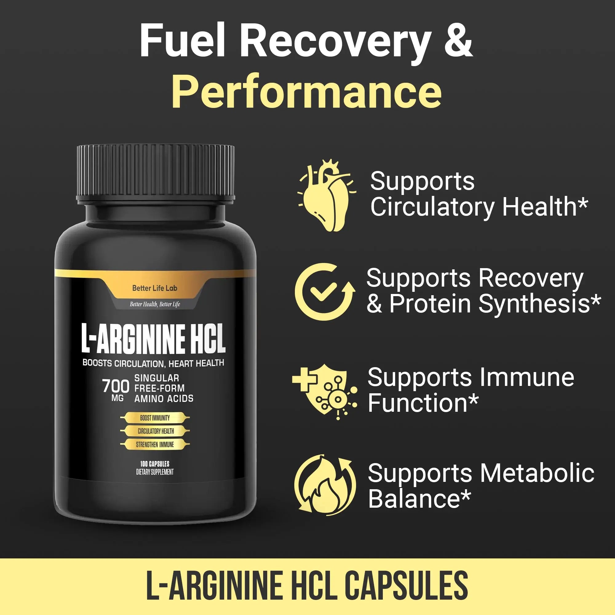 Better Life Lab L-Arginine HCl – Advanced Support for Circulation, Recovery & Immune Health - Premium Health Supplement - Image 6