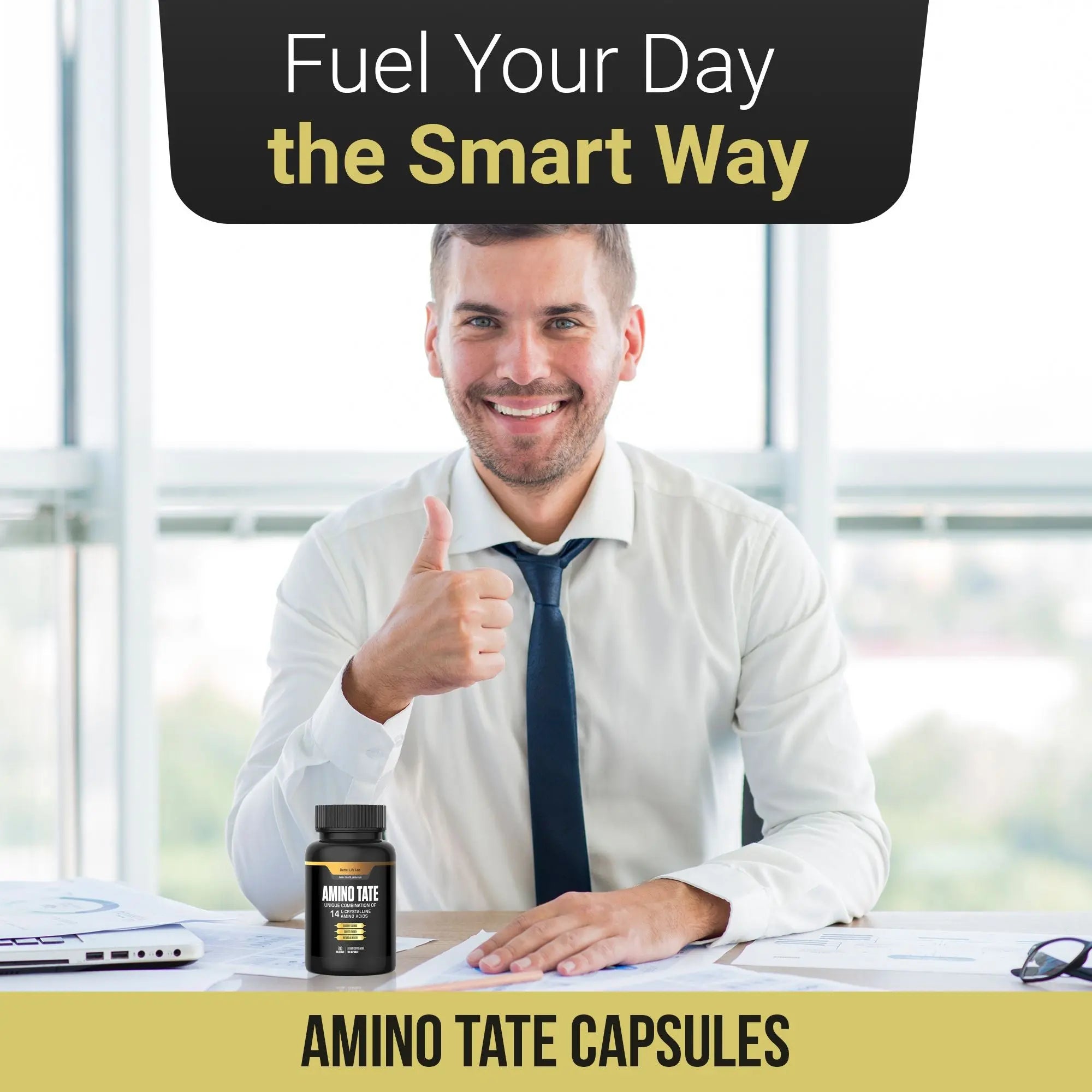 Better Life Lab AMINOTATE – Advanced Amino Acid Support for Glucose Balance & Energy - Premium Health Supplement - Image 3