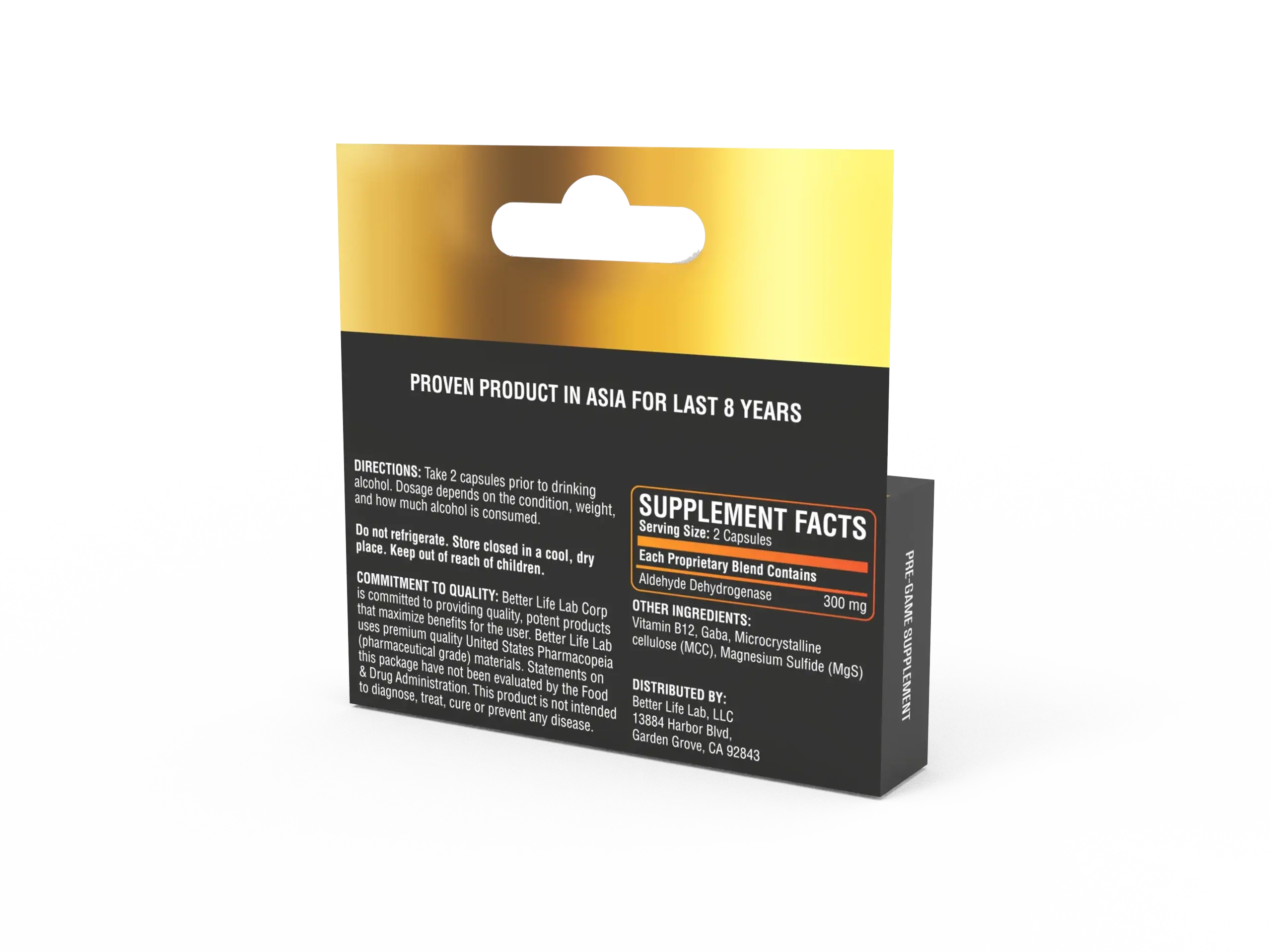 StopHangO for Post Celebration and Morning Relief - Your Ultimate Hangover Solution Travel Pack - Better Life Lab