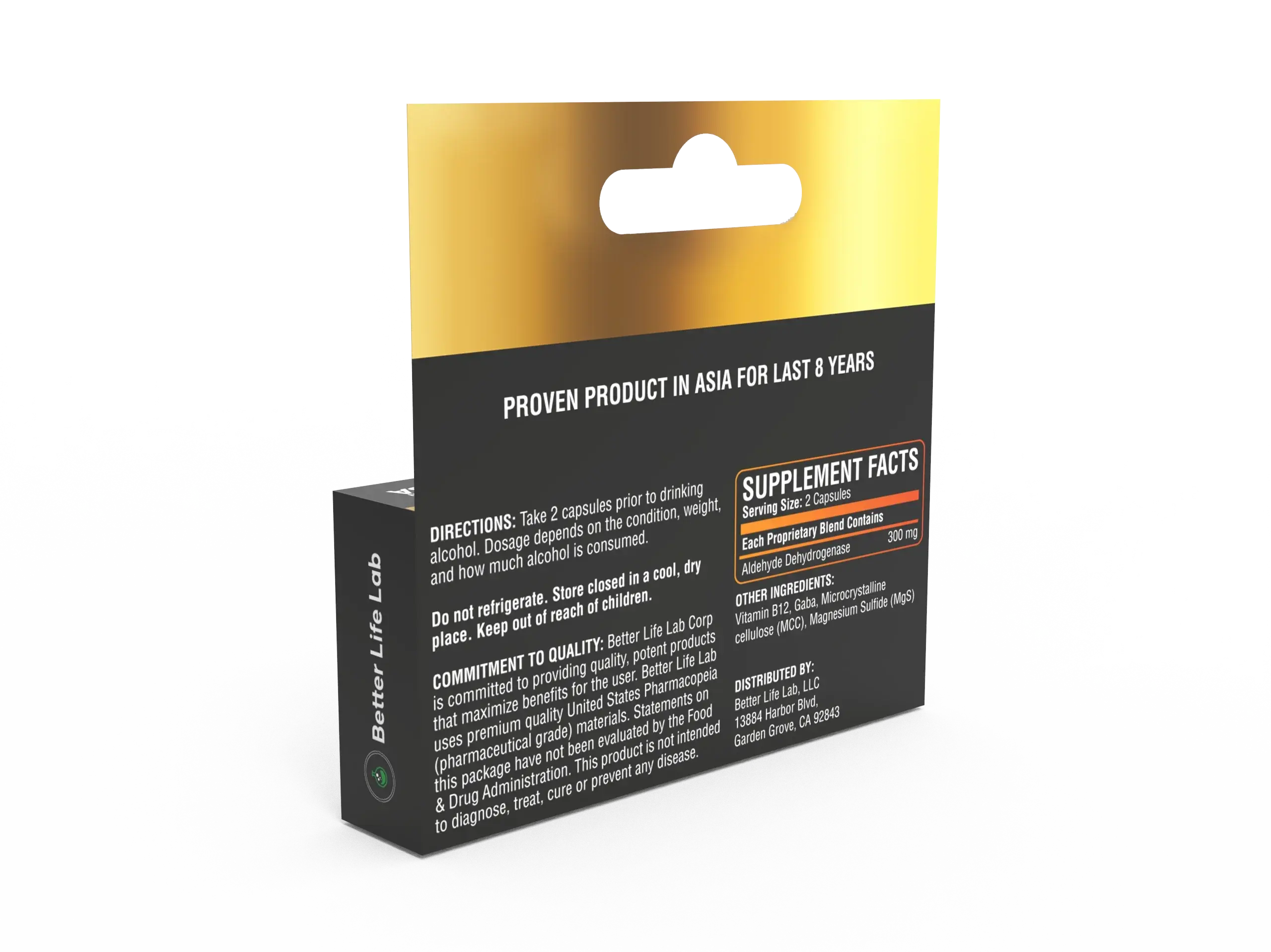 StopHangO for Post Celebration and Morning Relief - Your Ultimate Hangover Solution Travel Pack - Better Life Lab