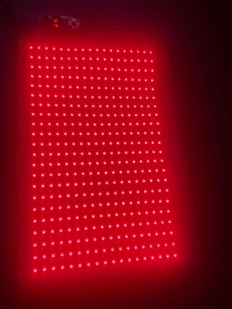 Clinical-Grade Medium Red Light Pad | 16" x 11" | 1188 LEDs + 12V Car Adapter