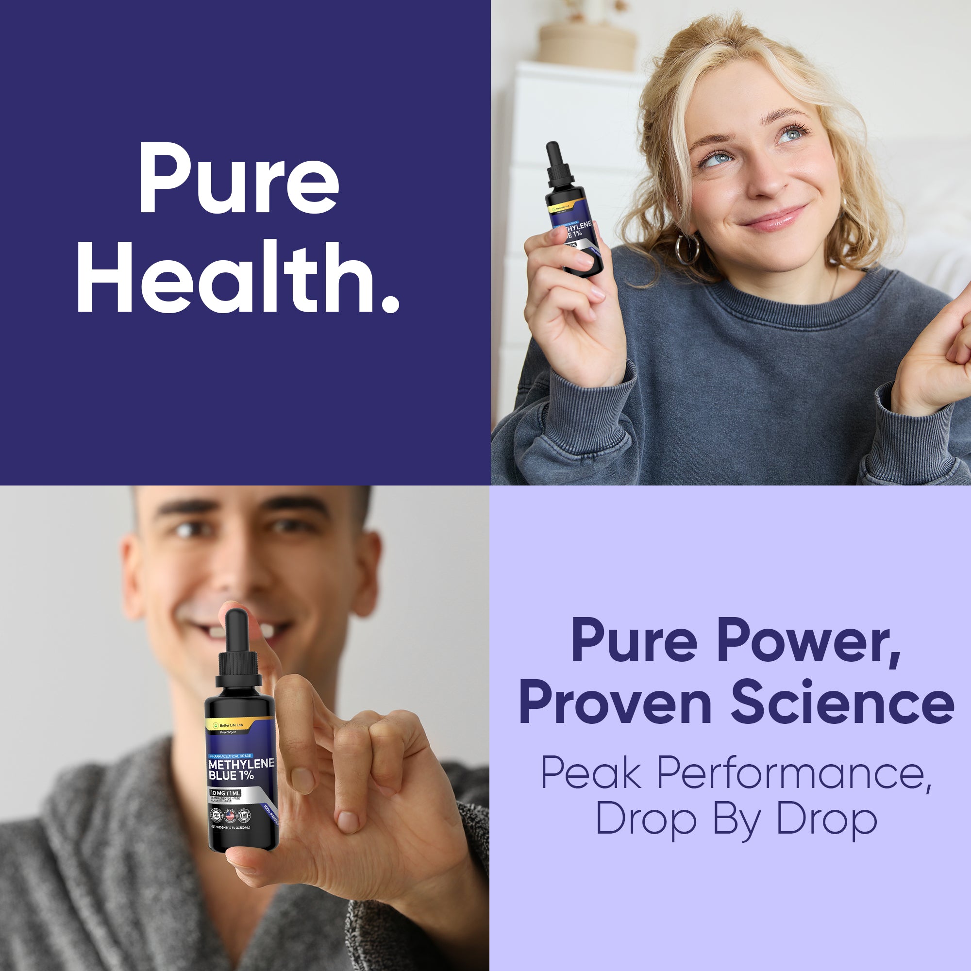 Methylene Blue (USP Grade) Pharma Grade Supplements (2 Pack)