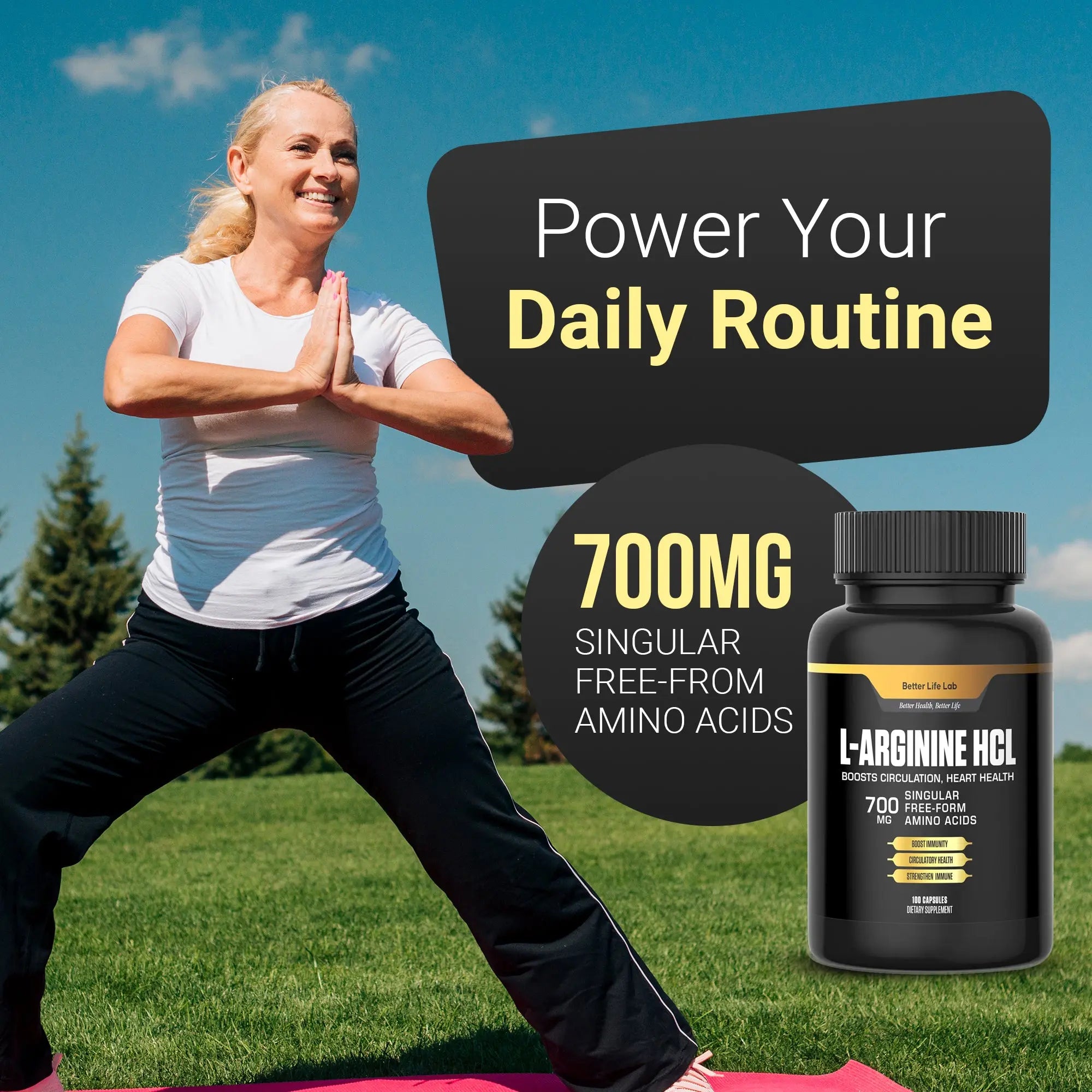 Better Life Lab L-Arginine HCl – Advanced Support for Circulation, Recovery & Immune Health - Premium Health Supplement - Image 4