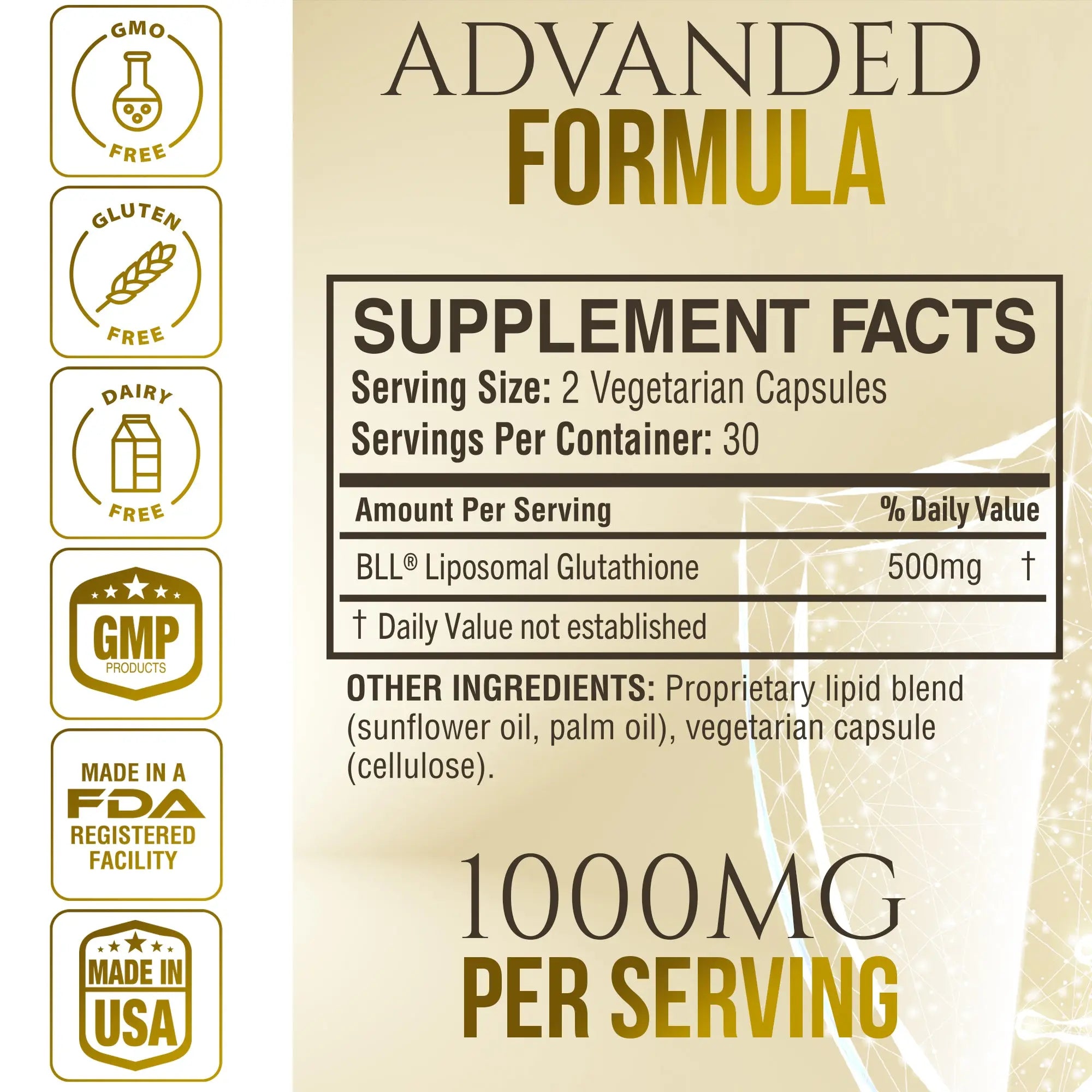 Liposomal Glutathione — Enhanced Absorption Antioxidant Formula Better Life Lab
