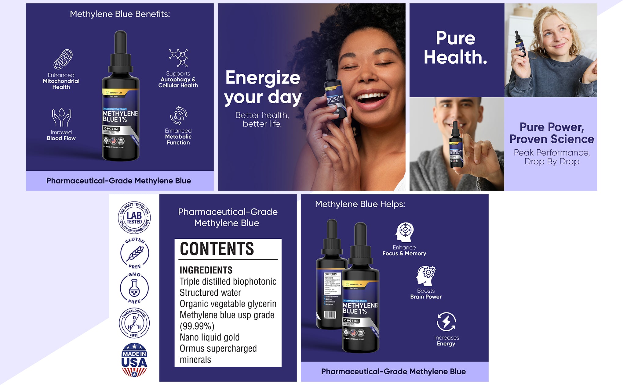 Pharma-Grade Methylene Blue Supplements – Enhance Focus, Memory & Cognitive Energy